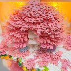 Maison de l'arbre Sakura (avec lumière et calendrier 2026)
