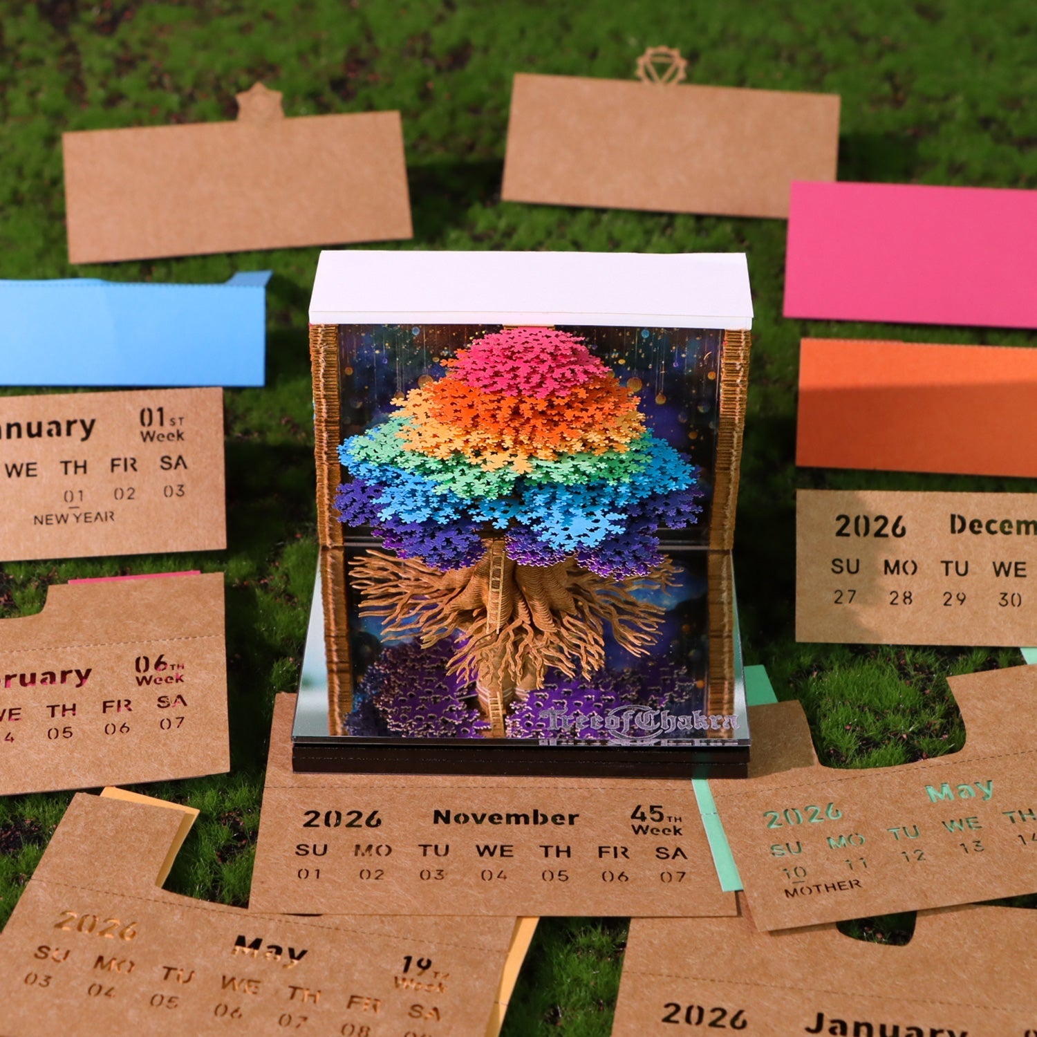 Arbre Chakra (Avec Lumière et Calendrier 2026)