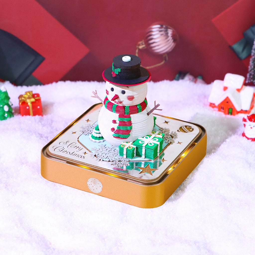 Bonhomme de neige (Avec lumière et calendrier 2026)