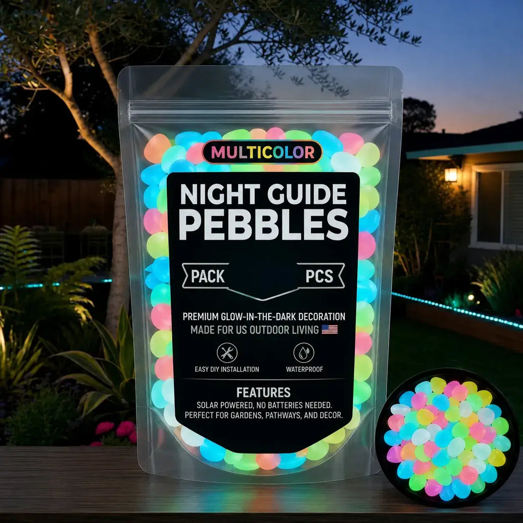 🌈Colorful Glow-in-the-Dark Garden Stones 🚚Limited-Time Free Shipping🆓