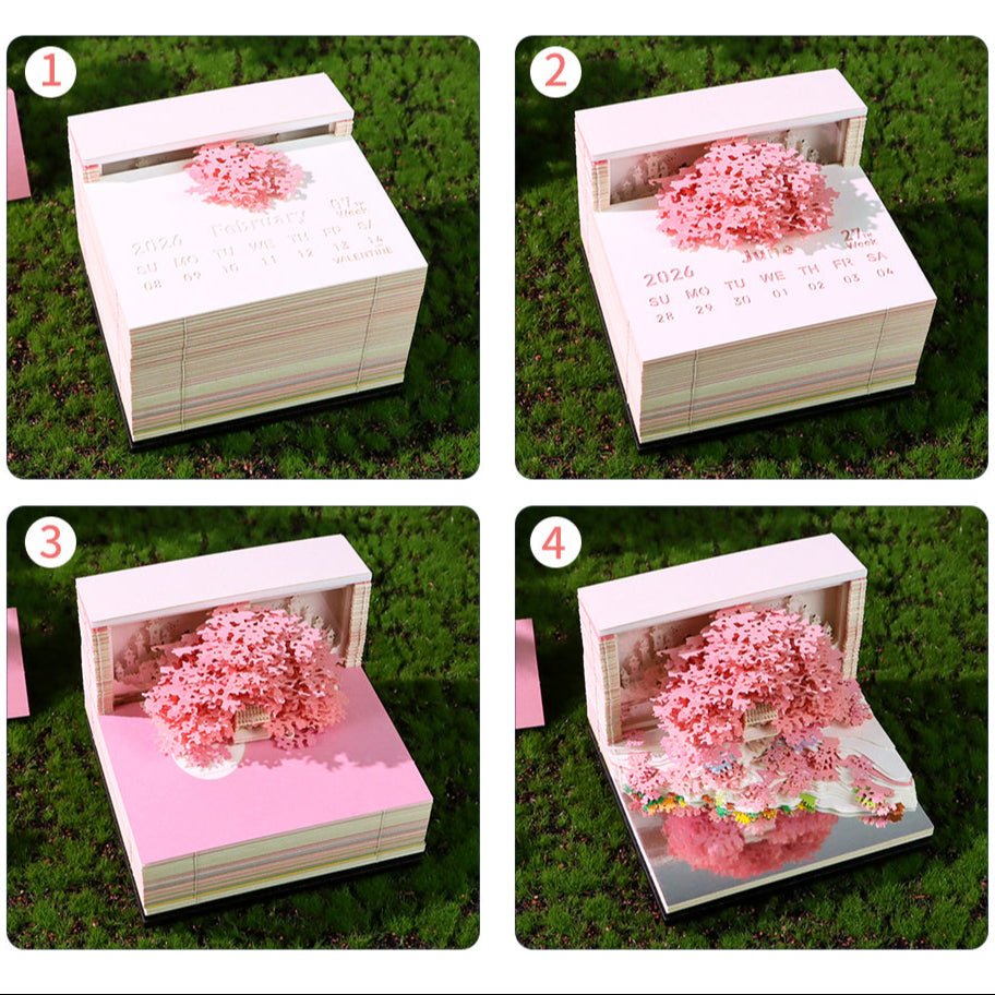 Maison de l'arbre Sakura (avec lumière et calendrier 2026)
