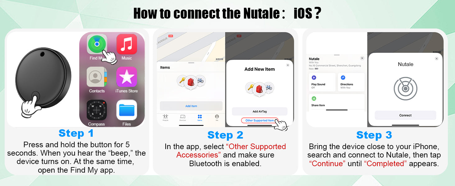 FindTag traqueur sans fil traceur Air Tags intelligents Android et iOS