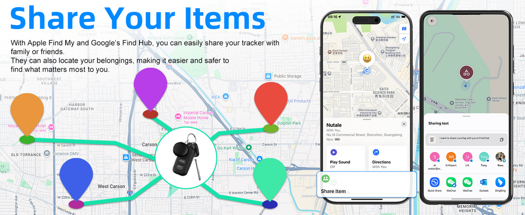 FindTag traqueur sans fil traceur Air Tags intelligents Android et iOS