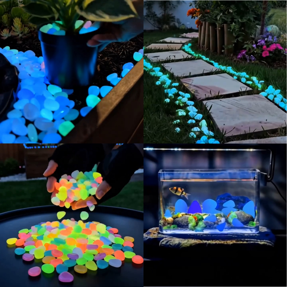 🌈Colorful Glow-in-the-Dark Garden Stones 🚚Limited-Time Free Shipping🆓