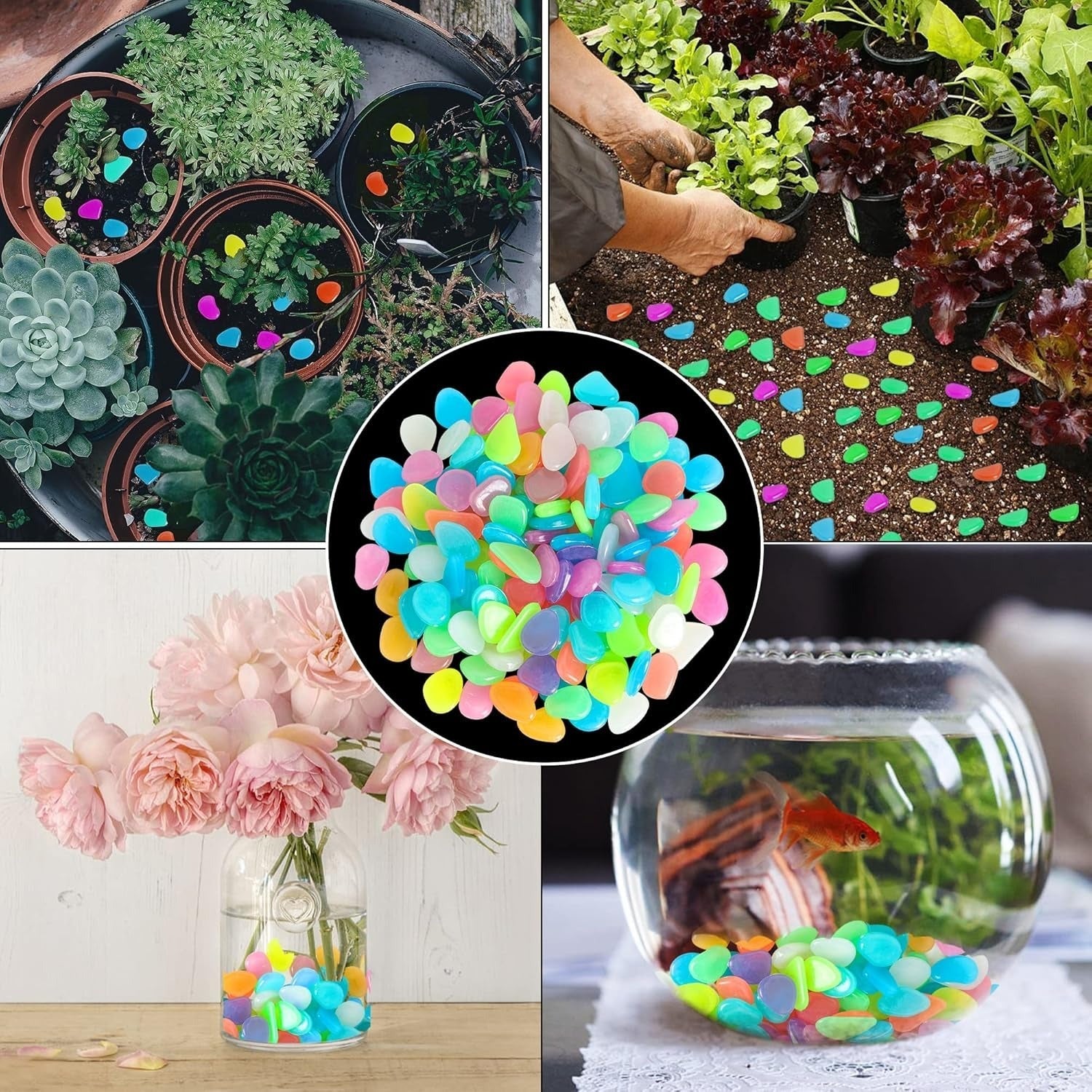 🌈Colorful Glow-in-the-Dark Garden Stones 🚚Limited-Time Free Shipping🆓