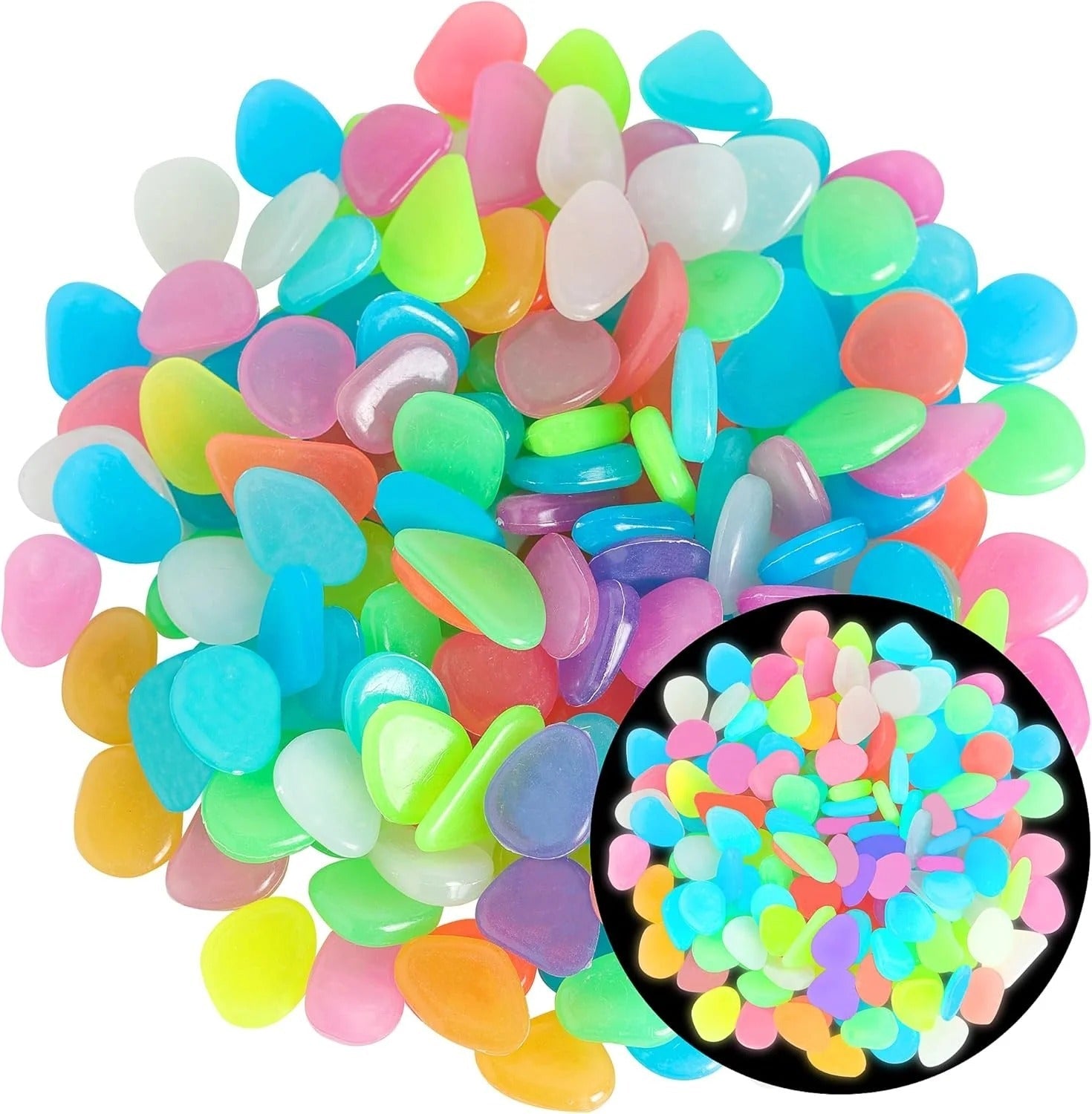 🌈Colorful Glow-in-the-Dark Garden Stones 🚚Limited-Time Free Shipping🆓